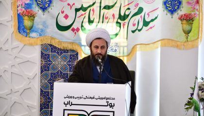 حضور و سخنرانی امام جمعه شهرستان خوی در مراسم جشن تکلیف دانش آموزان مجتمع بوتراب