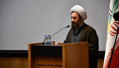 🔘حضور و سخنرانی امام جمعه شهرستان خوی در مراسم گرامیداشت هفته معلم در سالن بوتراب