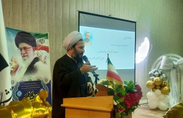 حضور و سخنرانی امام جمعه شهرستان خوی در مراسم بزرگداشت روز معلم و سالروز شهادت شهید مطهری در دانشگاه شهید مطهری فرهنگیان خوی