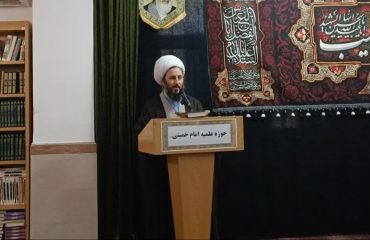 همایش طلایه داران تبلیغ در آستانه ماه محرم با حضور امام جمعه شهرستان خوی در حوزه علمیه امام خمینی (ره)
