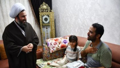 عیادت امام جمعه شهرستان خوی از جانباز سرافراز پاسدار میرحسن جعفرزاده
