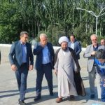 بازدید امام جمعه شهرستان خوی با همراهی فرماندار خوی از شرکت آب و فاضلاب در هفته صرفه‌جویی