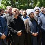 حضور امام جمعه شهرستان خوی در مراسم تدفین پیکر شهید محسن آین در گلزار شهدای خوی