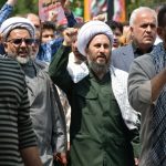 خروش نمازگزاران نماز جمعه عبادی سیاسی شهرستان خوی بر علیه جنایت رژیم صهیونیستی
