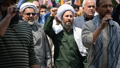 خروش نمازگزاران نماز جمعه عبادی سیاسی شهرستان خوی بر علیه جنایت رژیم صهیونیستی