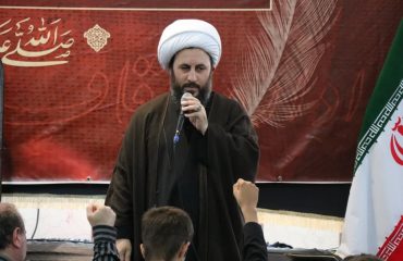 حضور و سخنرانی امام جمعه شهرستان خوی در مراسم سوگواری 