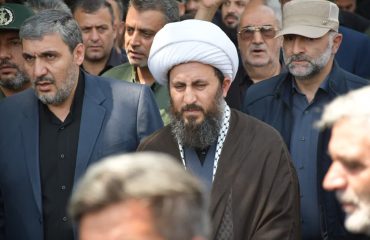 مراسم تشییع و اقامه نماز بر پیکر شهید مجاهد امیرحسین باقرلو توسط امام جمعه شهرستان خوی