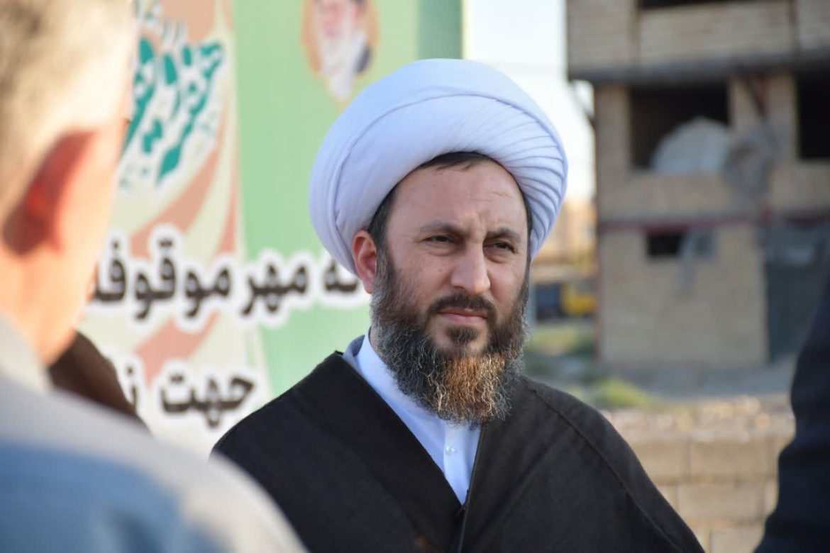 حضور امام جمعه شهرستان خوی در آئین کلنگ زنی خانه مهر شهرستان خوی جهت نگهداری ایتام