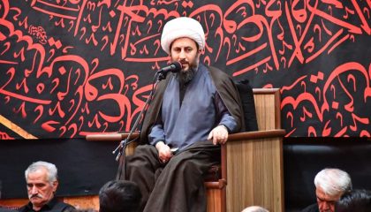 حضور و سخنرانی امام جمعه شهرستان خوی در مراسم صبح عاشورای حسینی محرم الحرام ۱۴۴۷ در مسجد ملا احمد هیئت عزاداران دیوانگان کربلا