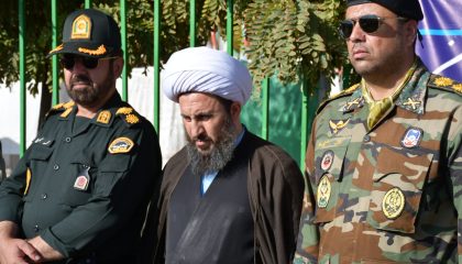حضور امام جمعه شهرستان خوی در مراسم غبارروبی وعطرافشانی گلزار مطهر شهدای خوی بمناسبت هفته نیروی انتظامی
