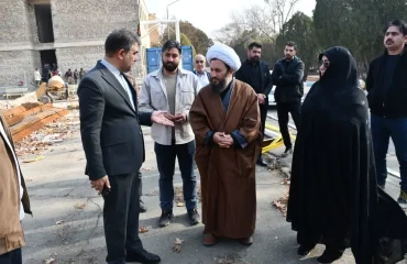 بازدید امام جمعه شهرستان خوی از پروژه‌های عمرانی دانشگاه شهید مطهری فرهنگیان خوی