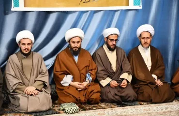 حضور امام جمعه شهرستان خوی در مراسم جشن ولادت حضرت فاطمه الزهرا (س) در حوزه علمیه آیت الله نمازی (ره)