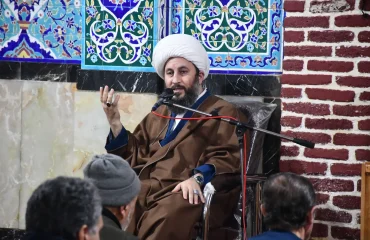 حضور امام جمعه شهرستان خوی در مسجد جامع سید الشهدا(ع)