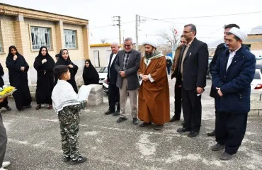 آیین تجهیز نمازخانه دبستان ۱۳ آبان روستای یزدکان باحضور امام جمعه شهرستان خوی