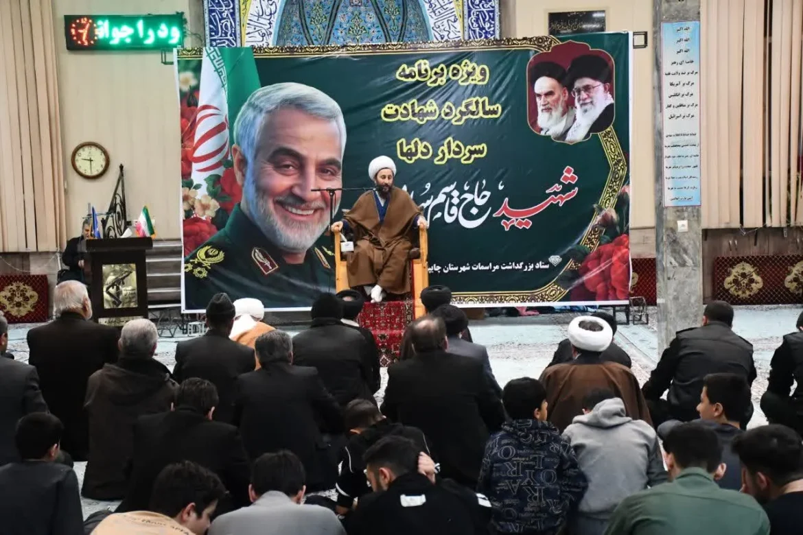 سخنرانی امام جمعه خوی در مراسم سالگرد شهادت حاج قاسم سلیمانی در مسجد جامع شهر قره ضیاالدین
